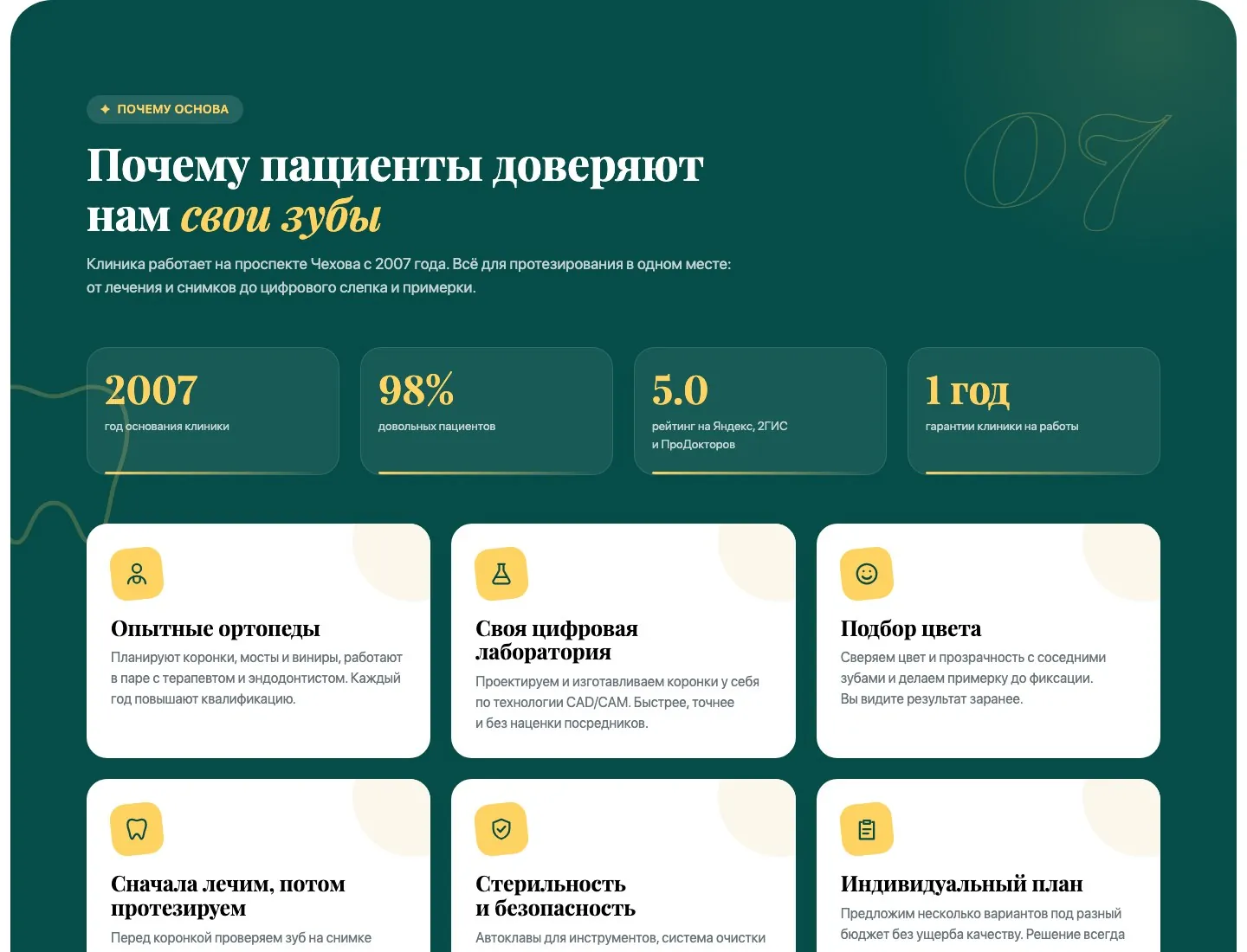 Основа: коронки, экран 2